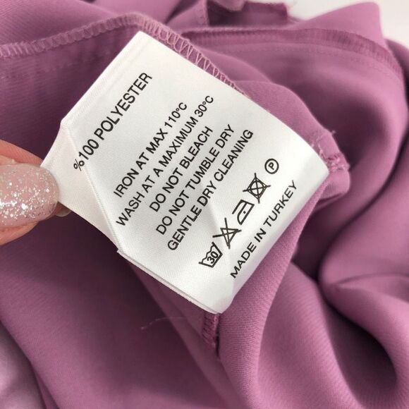 ‎SELMACILEK Pleated High Rise Pant in Lilac - Picture 13 of 14